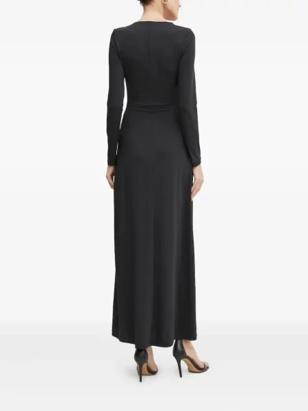 Rochie maxi Bardot de costum negru