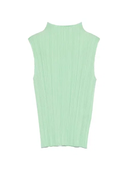 Vestă Pleats Please Issey Miyake plisată verde