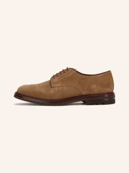Henderson Sznurowane Botki beige beżowe