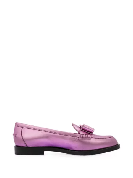 Pantofi loafer Ferragamo cu funde roz