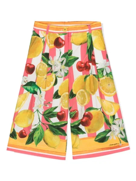 Spodnie dziecięce Dolce And Gabbana różowe