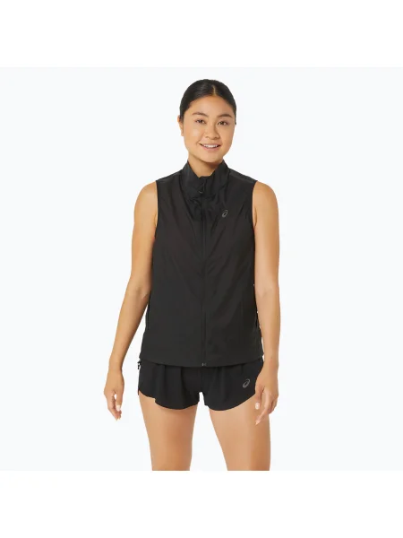 Дамски елек за бягане ASICS Metarun Packable Gilet performance black черно