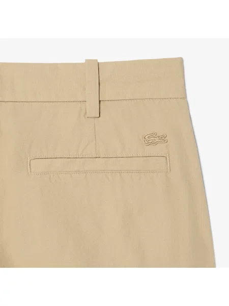 Lacoste Spodnie Chino O Regularnym Kroju Z Bawełnianego Twillu beżowy