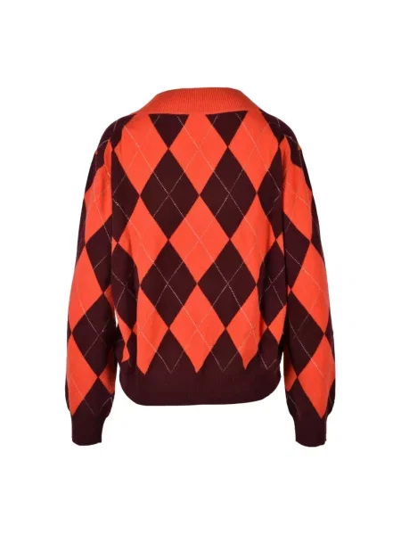 Sweter Ballantyne pomarańczowy