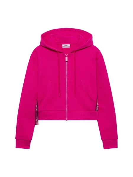 Bluza z kapturem Gcds z kapturem z logo różowa