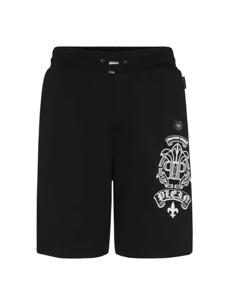 Szorty Philipp Plein do biegania czarne