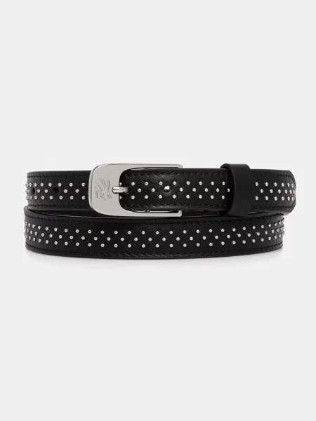 Karl Lagerfeld curea pentru femei din piele K/AUTOGRAPH negru