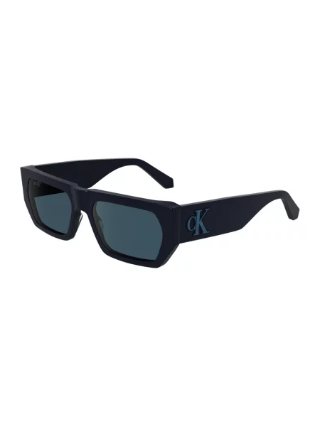 Okulary przeciwsłoneczne Calvin Klein niebieskie