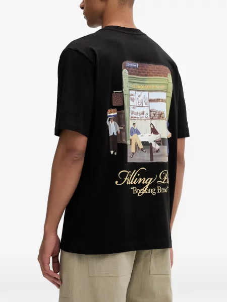 Tricou Filling Pieces cu imagine negru