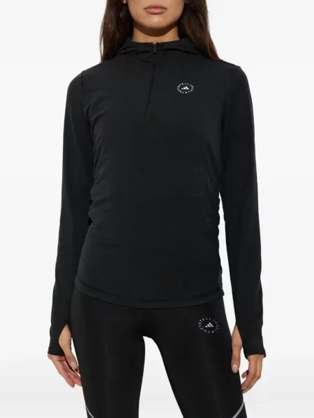 Hoodie Adidas By Stella Mccartney με σχέδιο μαύρο