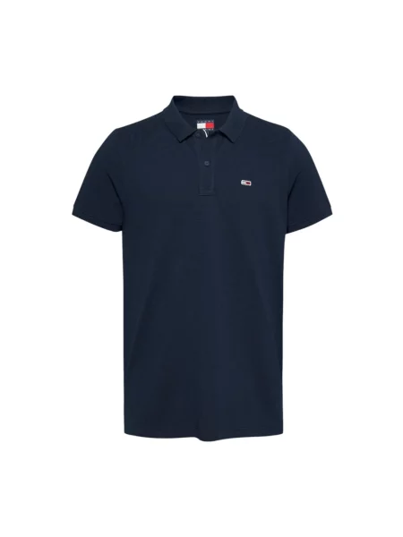 Koszulka polo w kroju regular fit model TJM SLIM PLACKET POLO EXT' Tommy Jeans niebieska
