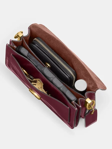 Coach сумка крос-боді шкіряна Glazed Leather Soft Grain Tabby 20