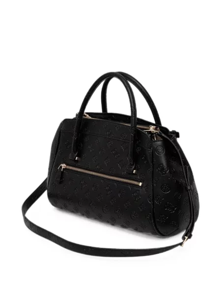 Geantă shopper Guess cu autograf negru