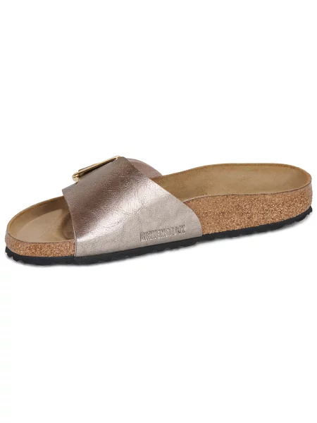 Birkenstock Șlapi Catalina CB BF | narrow fit cu adaos de piele maro