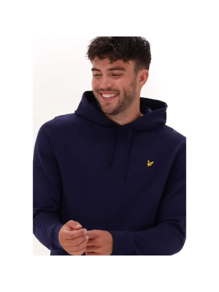Bluza z kapturem Lyle & Scott z kapturem niebieska