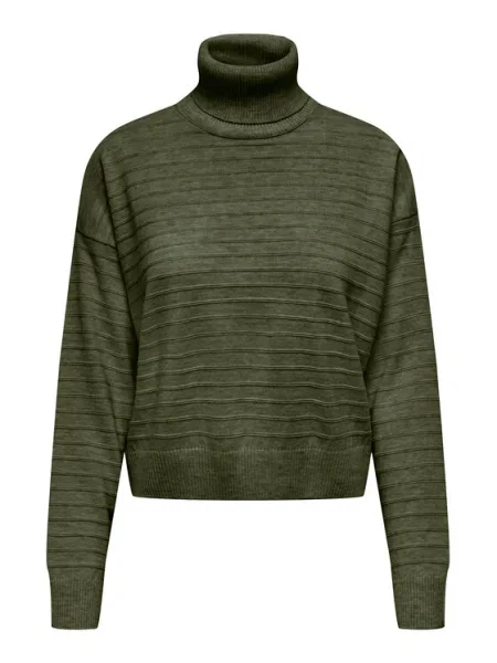 ONLY Bluză cu gât verde