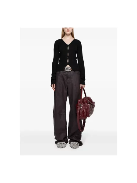 Dzianinowy sweter Acne Studios czarny