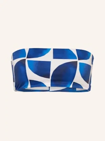 Seafolly Góra Od Bikini Bandeau Sunray Dwustronna blau biały