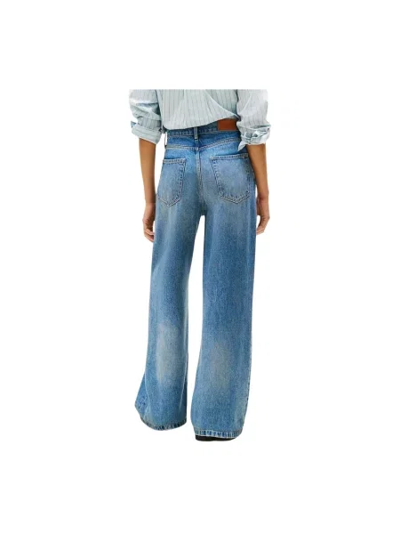 Tommy Hilfiger Jeansy Wide Leg Lana blau niebieskie