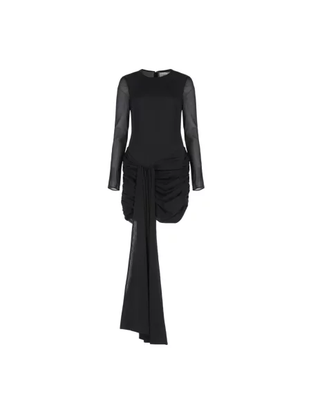 Sukienka Giuseppe Di Morabito asymetryczna drapowana garniturowa czarna