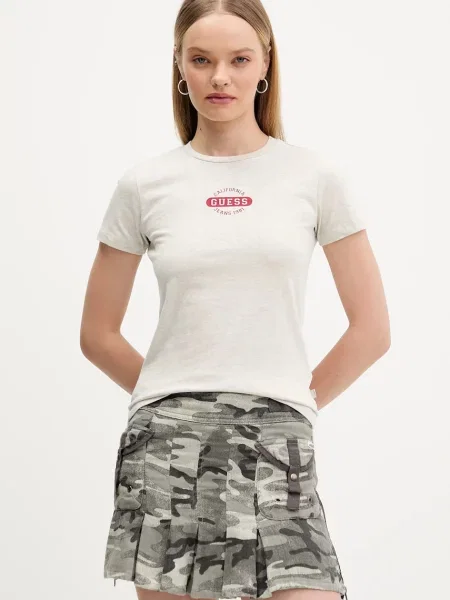 Tričko Guess Jeans šedá