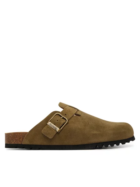 Papucs Scholl Olivier Khaki