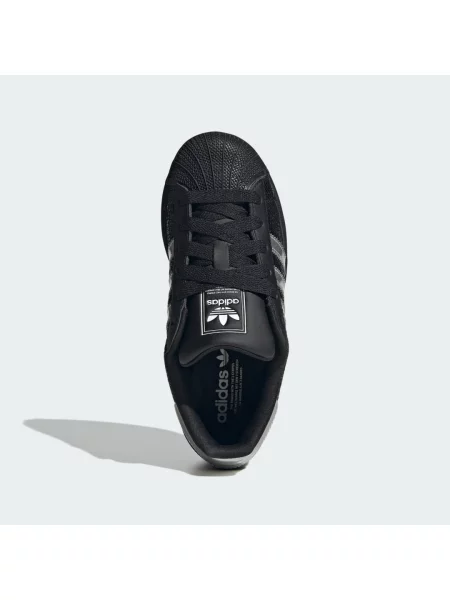 Sneakers adidas Superstar II Core Black/ Silver Metallic/ Ftwr White EUR białe