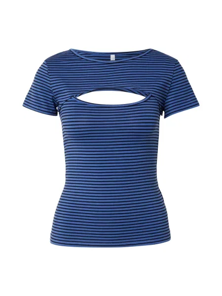 WEEKDAY Tricou Ray albastru regal negru