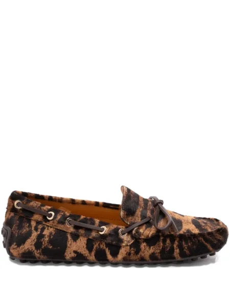 Leopardí loafers Tod's s potiskem hnědé
