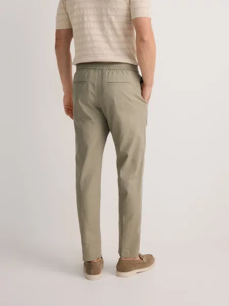 Льняные джоггеры Reserved бежевые