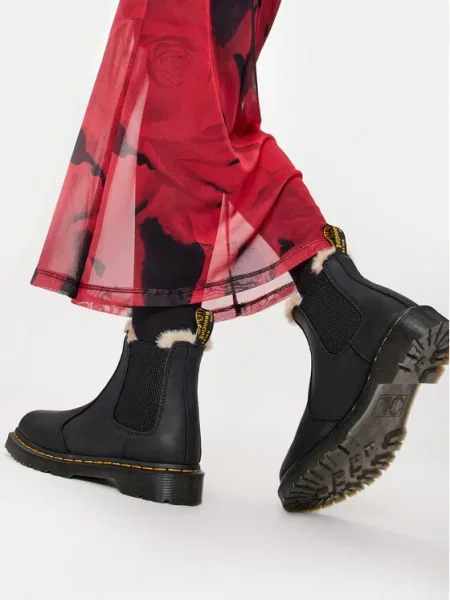 Dr. Martens Боти тип челси Leonore черен