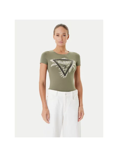 Guess Футболка Regular Fit хакі