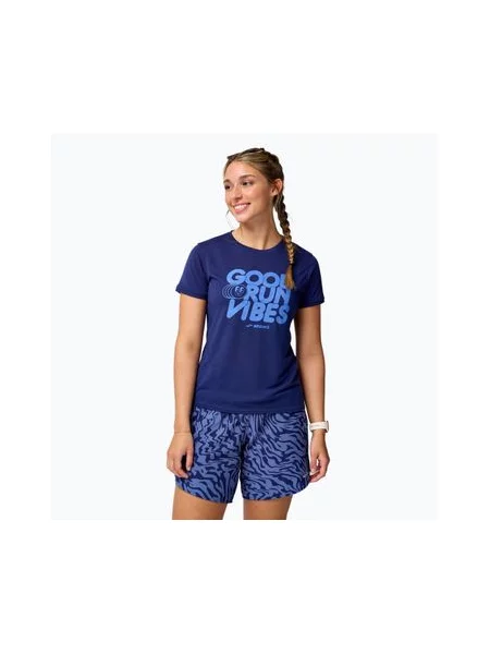 Бігова футболка Brooks Distance midnight/good run vibes