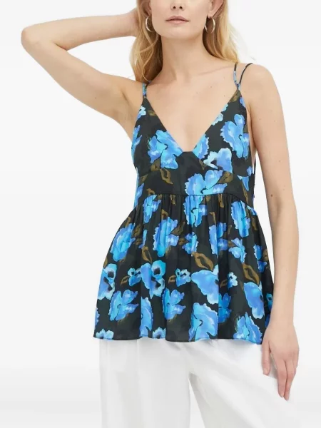 Bluză Lovechild cu model floral cu imagine negru