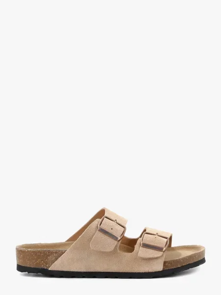 Замшеві Шльопанці LeBERDES бежевий