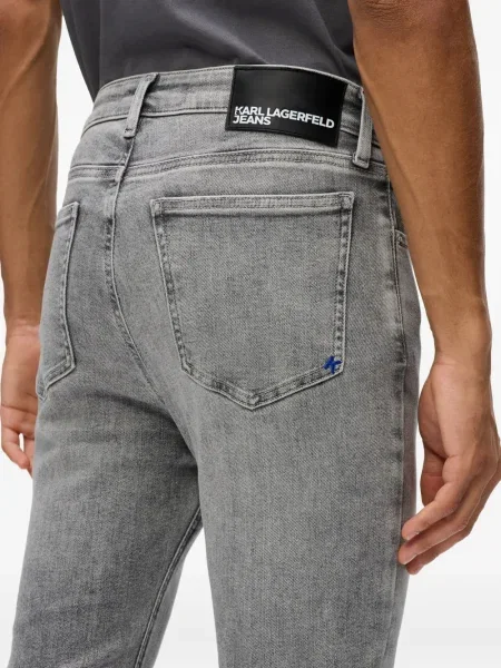 Skinny τζιν Karl Lagerfeld Jeans γκρι