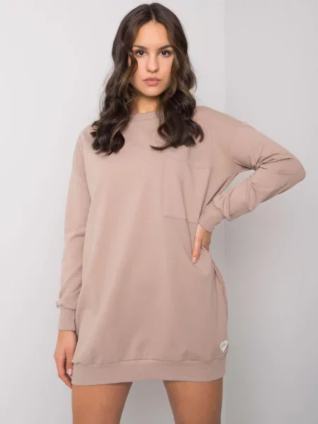 Rochie Rue Paris de costum bej