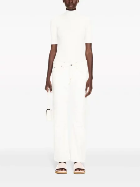 Tiesūs džinsai Off-white balta
