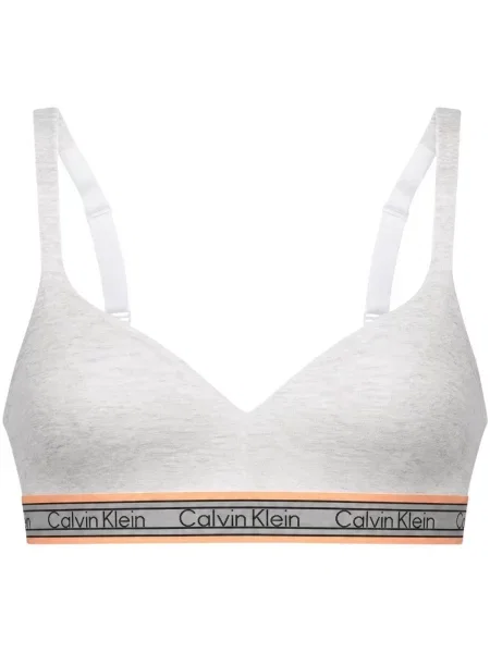 Sutien bralette Calvin Klein Jeans alb