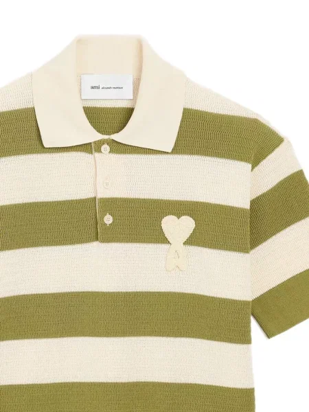Tricou polo Ami Paris verde