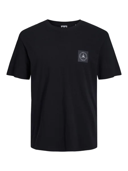 JACK & JONES Tricou JCOFilo gri / portocaliu / negru alb