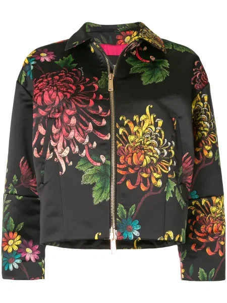 Geacă bomber Dsquared2 cu model floral cu imagine negru
