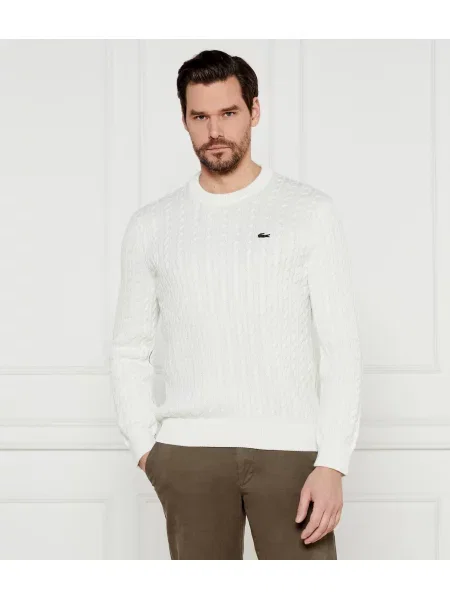 Lacoste Pulover alb