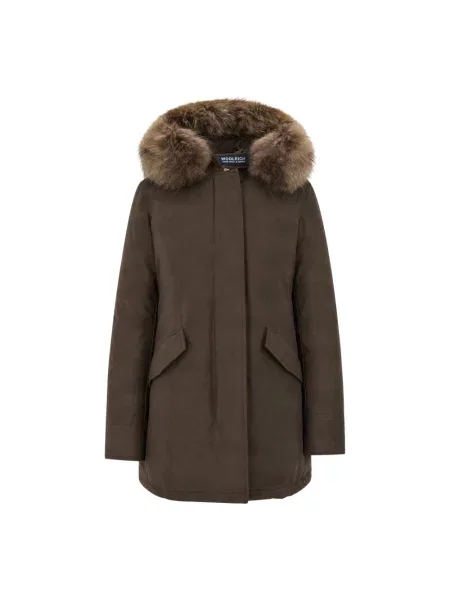 Parka Woolrich brązowa