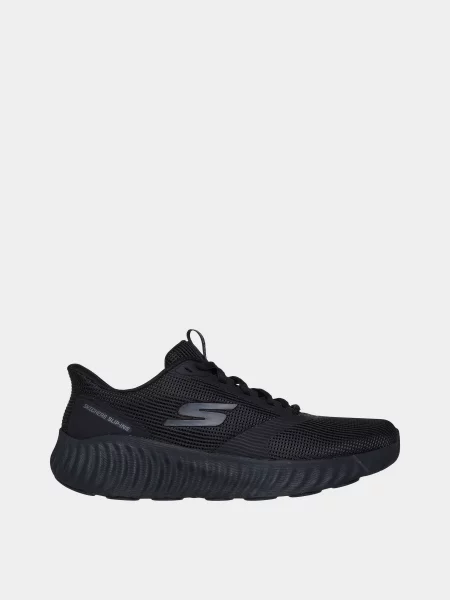Кожаные кроссовки для бега Skechers для бега черные