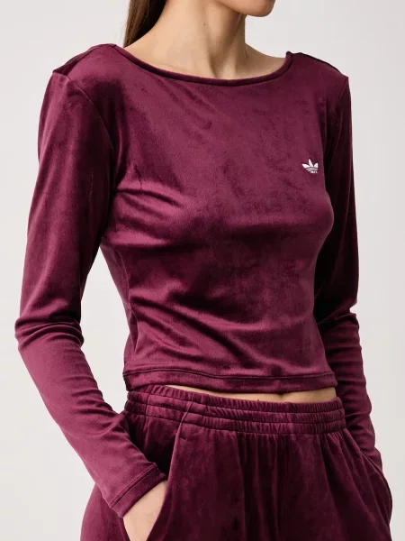 Велюровый лонгслив Adidas Originals