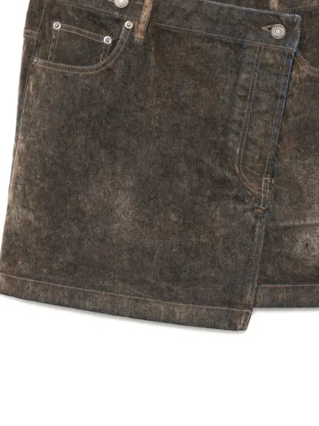 Fustă din denim Juun.j maro