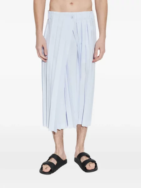 Plisované kalhoty Homme Plissé Issey Miyake modré