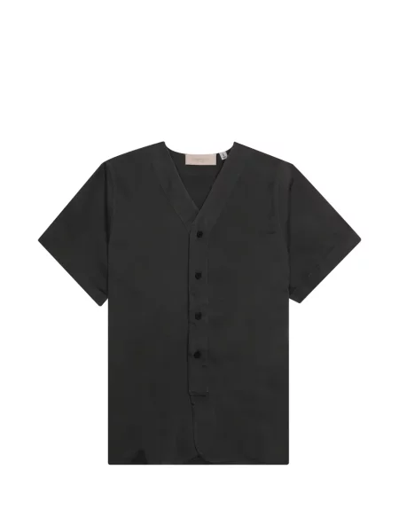 Cămașă Fear Of God Essentials cu decolteu în V negru