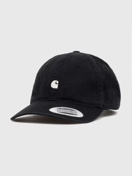 Бейсболка Carhartt WIP Madison Logo Cap з аплікацією чорний